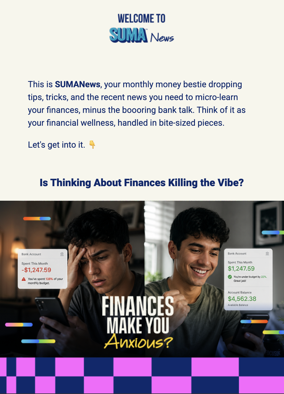 Suma Newsletter design and creation in Customer.io
